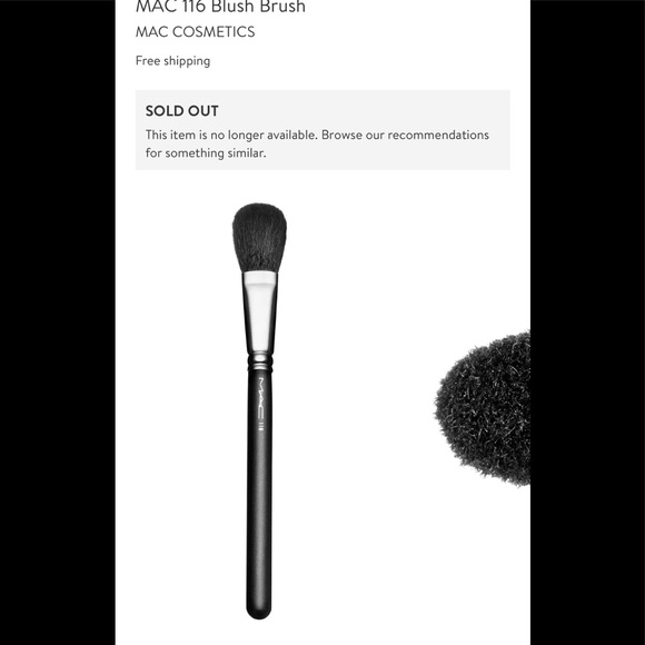 MAC 116 Blush Brush Original - Natural Bristles